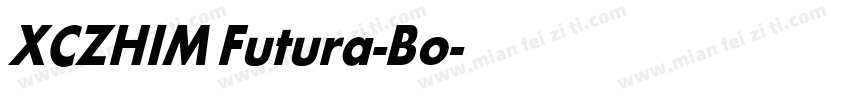 XCZHIM Futura-Bo字体转换